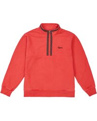 supreme overdyed half zip
