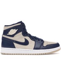 jordan 1 retro premium midnight navy light cream
