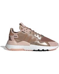 pink and rose gold trainers