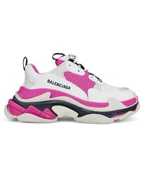 pink and white balenciaga sneakers