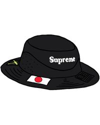 supreme flags boonie black