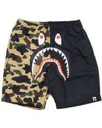 bape camo shark shorts
