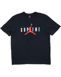 supreme jordan tee black