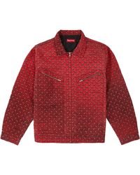 supreme diamond plate work jacket