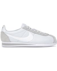 nike cortez satin nylon trainers in pink