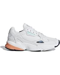 adidas falcon white metallic gold