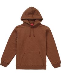 supreme quilted hoodie