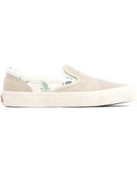 vans slip on light blue