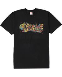 painted logo shirt supreme