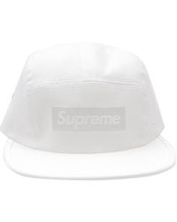 supreme jacquard box logo camp cap navy
