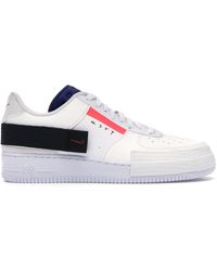 nike air force 1 type white obsidian