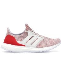 adidas ultra boost 4.0 cloud white active red