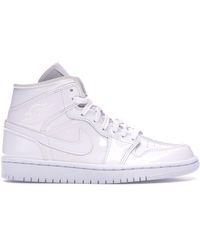 jordan 1 mid se triple black patent