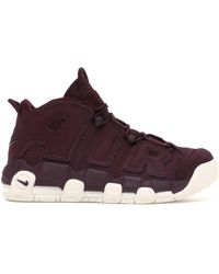 nike air more uptempo night maroon