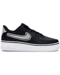nike air force 1 black white nba
