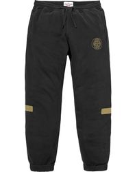 black supreme sweatpants