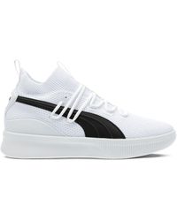 puma clyde white basketball