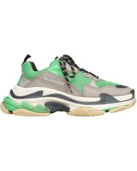 balenciaga triple s black green