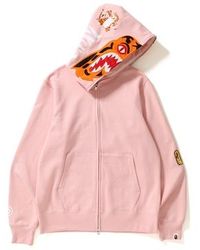 bape tiger embroidery reversible light bomber