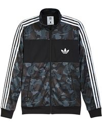 bape x adidas abc camo track jacket black