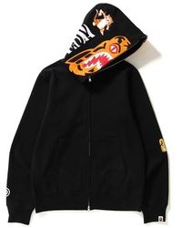 bape tiger embroidery reversible light bomber