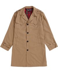 supreme orange trench coat