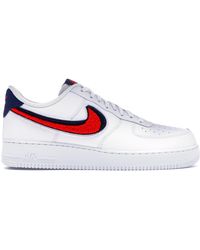 nike air force 1 low blue swoosh