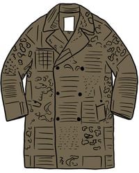 supreme orange trench coat