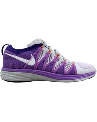 Nike Free Rn Flyknit 18 White Pure Platinum W Lyst