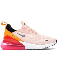 Nike Air Max 270 React Black White Bleached Coral W Lyst