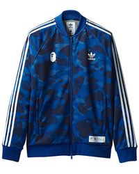 bape x adidas adicolor track top raw red