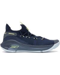 curry 6 blue white