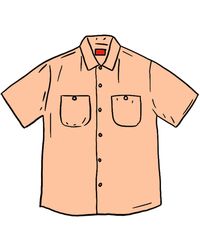 supreme silk work shirt