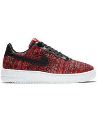 red flyknit air force 1