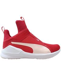 pink high top pumas