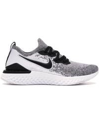 Nike Free Rn Flyknit 18 White Pure Platinum W Lyst