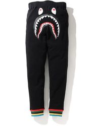 purple bape sweatpants