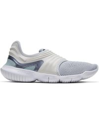 Nike Free Rn Flyknit 18 White Pure Platinum W Lyst