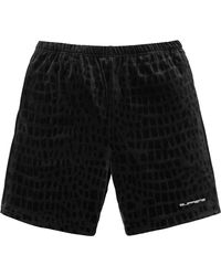 supreme floral velour short