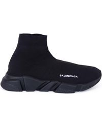 Black Cristal Trainers Speed Lace Up for Women Balenciaga