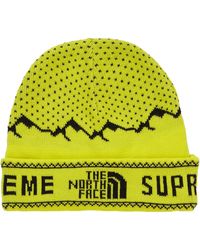 supreme the north face fold beanie black