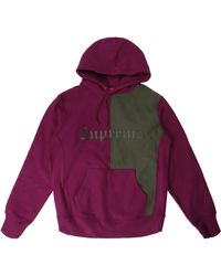 supreme split old english hooded sweatshirt