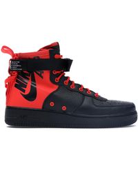nike sf air force 1 mid obsidian metallic gold