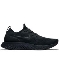 nike rise react flyknit triple black