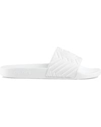 gucci double g matelassé slides