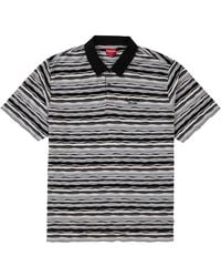 supreme textured stripe polo