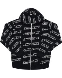 supreme repeat zip up hooded sweatshirt