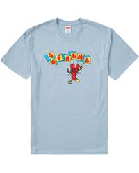 Supreme dynamite tee navy Clearance