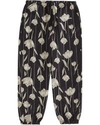 supreme floral silk track pant