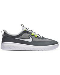 nike sb nyjah free atmosphere grey & berry skate shoes